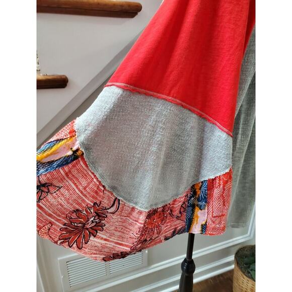 We The Free Women's Gray Polyester Round Neck Long Sleeve Top Shirt Size Medium - Picture 7 of 10